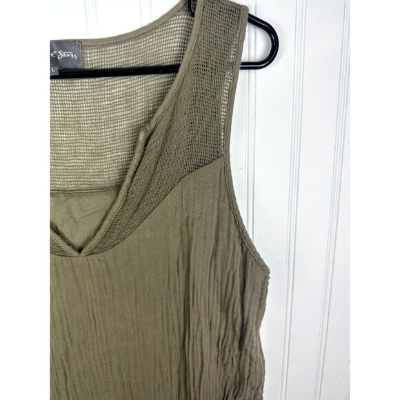Michael Stars Olive Sleeveless Top‎ Size large - Picture 3 of 6